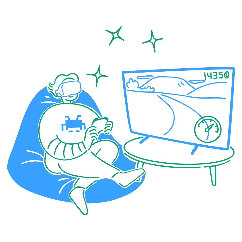 Gamer On A Comfortable Chair 2 Gamer On A Comfortable Chair 2